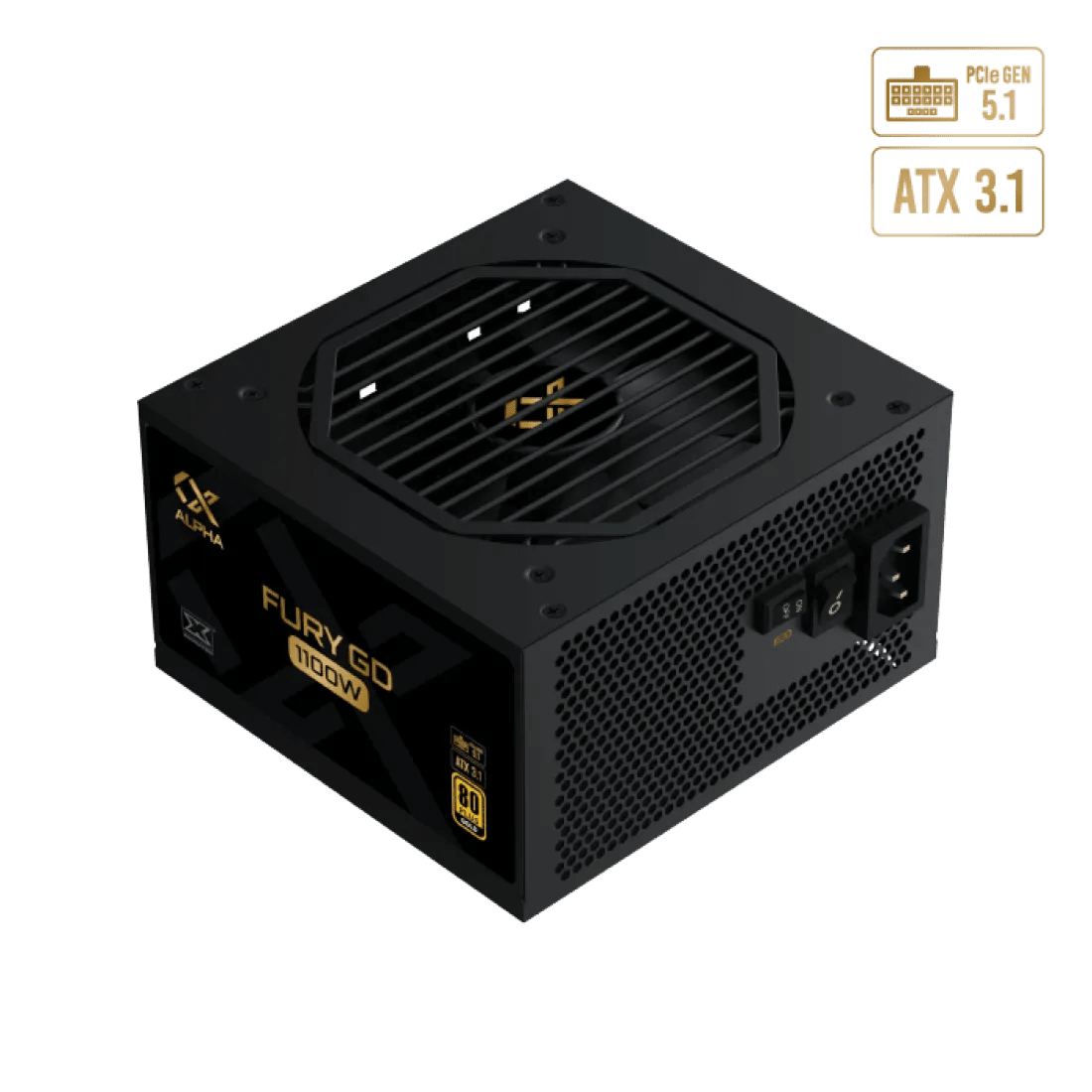 Xigmatek FURY GD 1100W 80+ GOLD ATX 3.1 PCI - E 5.1 Full Modular Power Supply - AHW Store