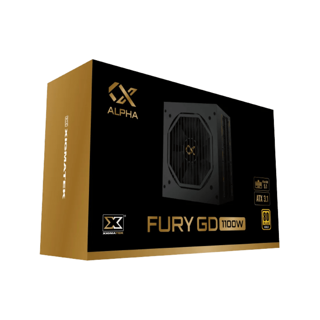 Xigmatek FURY GD 1100W 80+ GOLD ATX 3.1 PCI - E 5.1 Full Modular Power Supply - AHW Store