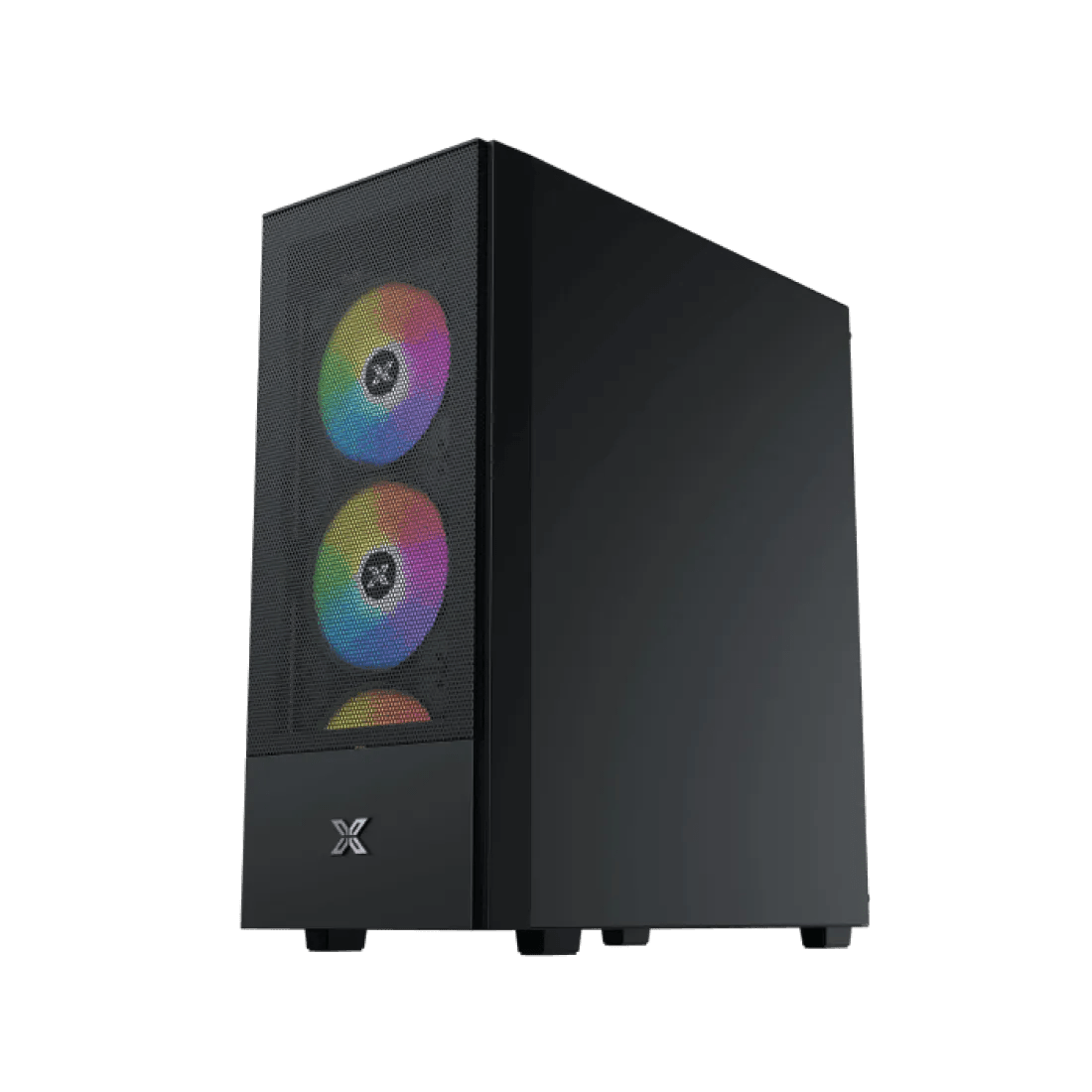 XIGMATEK Hero II AIR Mid Tower Case 4 Fan ARGB Black + X - POWER 600W 80+ White Power Supply - AHW Store