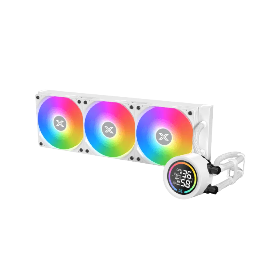 XIGMATEK LK 360 Digital Arctic ARGB Digital LCD Liquid Cooler White - AHW Store