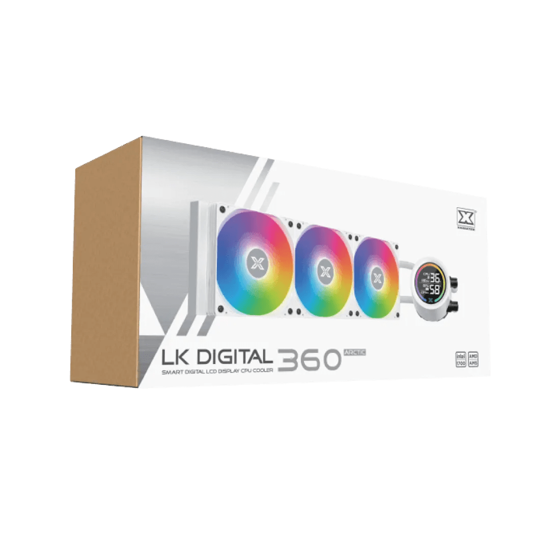 XIGMATEK LK 360 Digital Arctic ARGB Digital LCD Liquid Cooler White - AHW Store