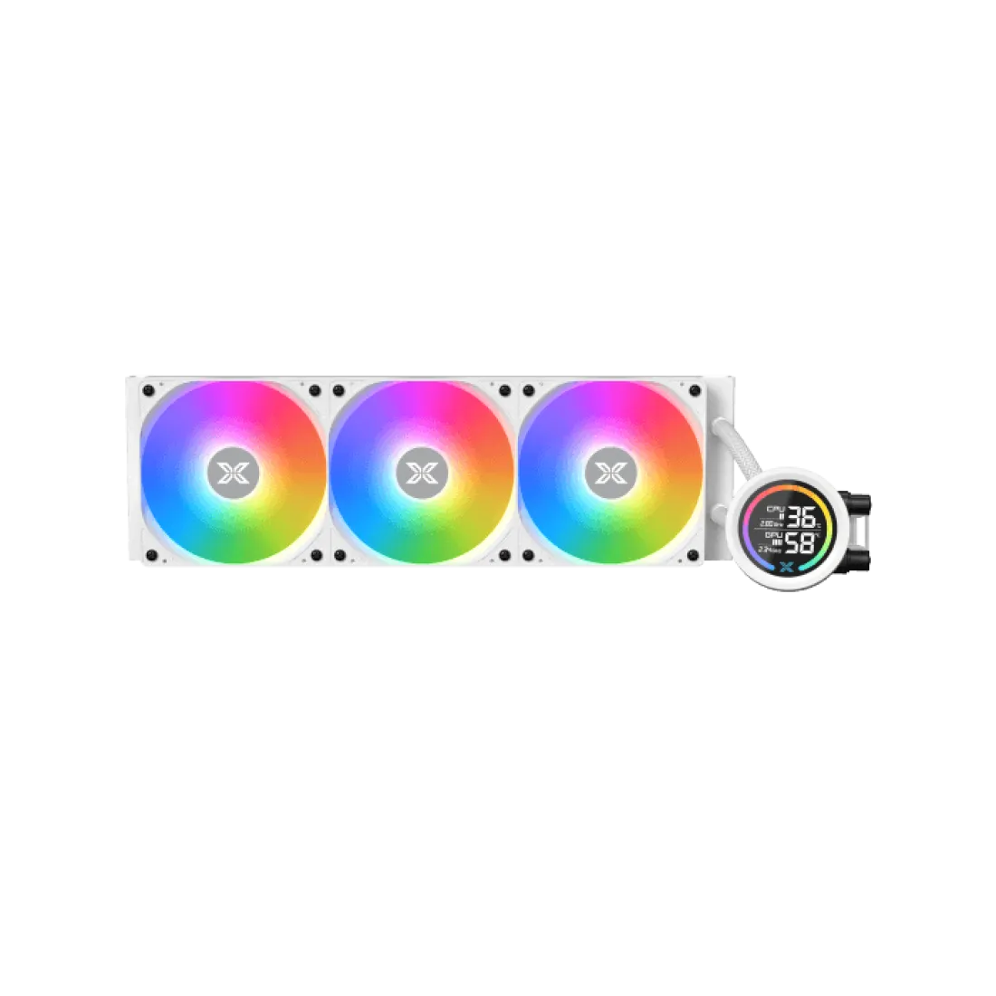XIGMATEK LK 360 Digital Arctic ARGB Digital LCD Liquid Cooler White - AHW Store