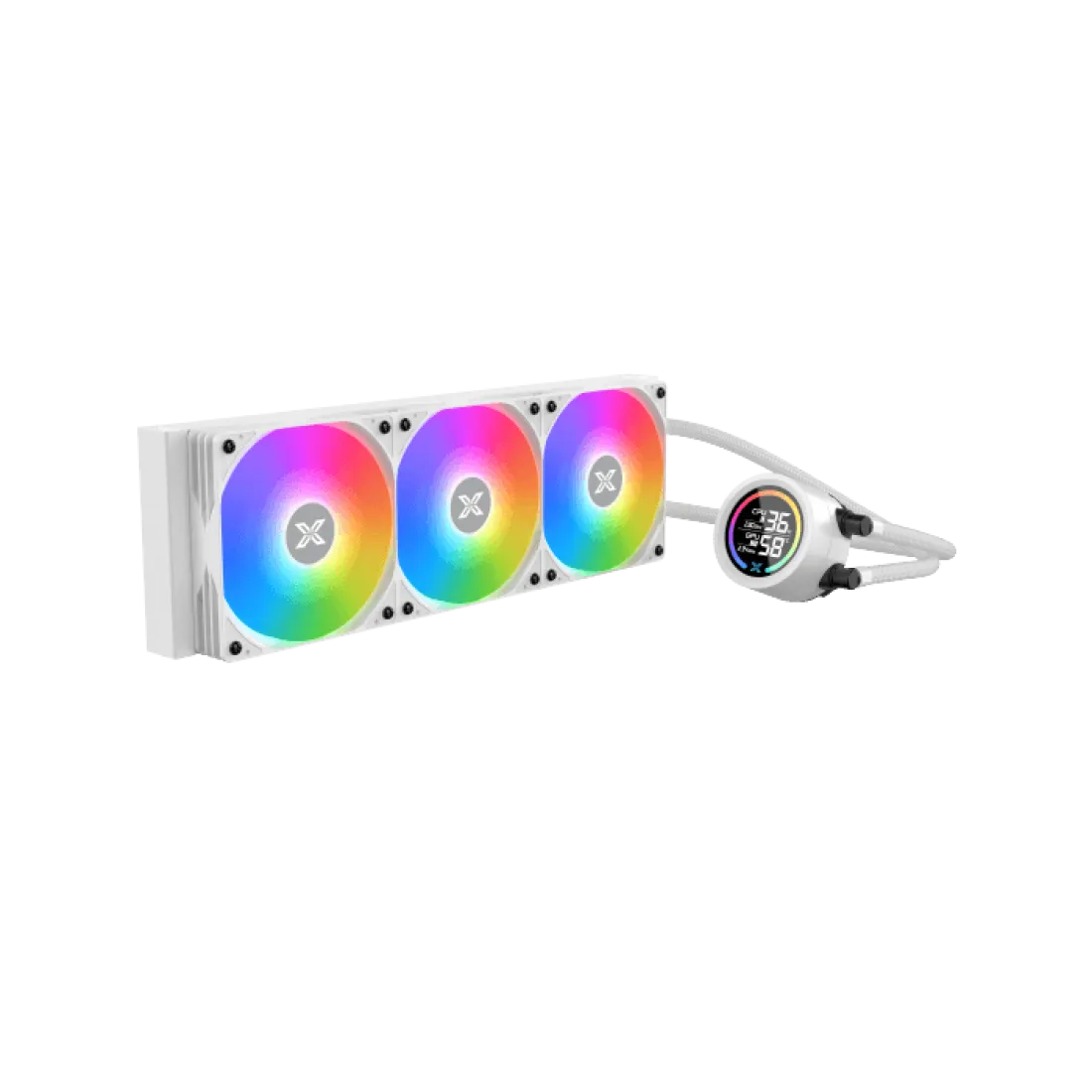 XIGMATEK LK 360 Digital Arctic ARGB Digital LCD Liquid Cooler White - AHW Store