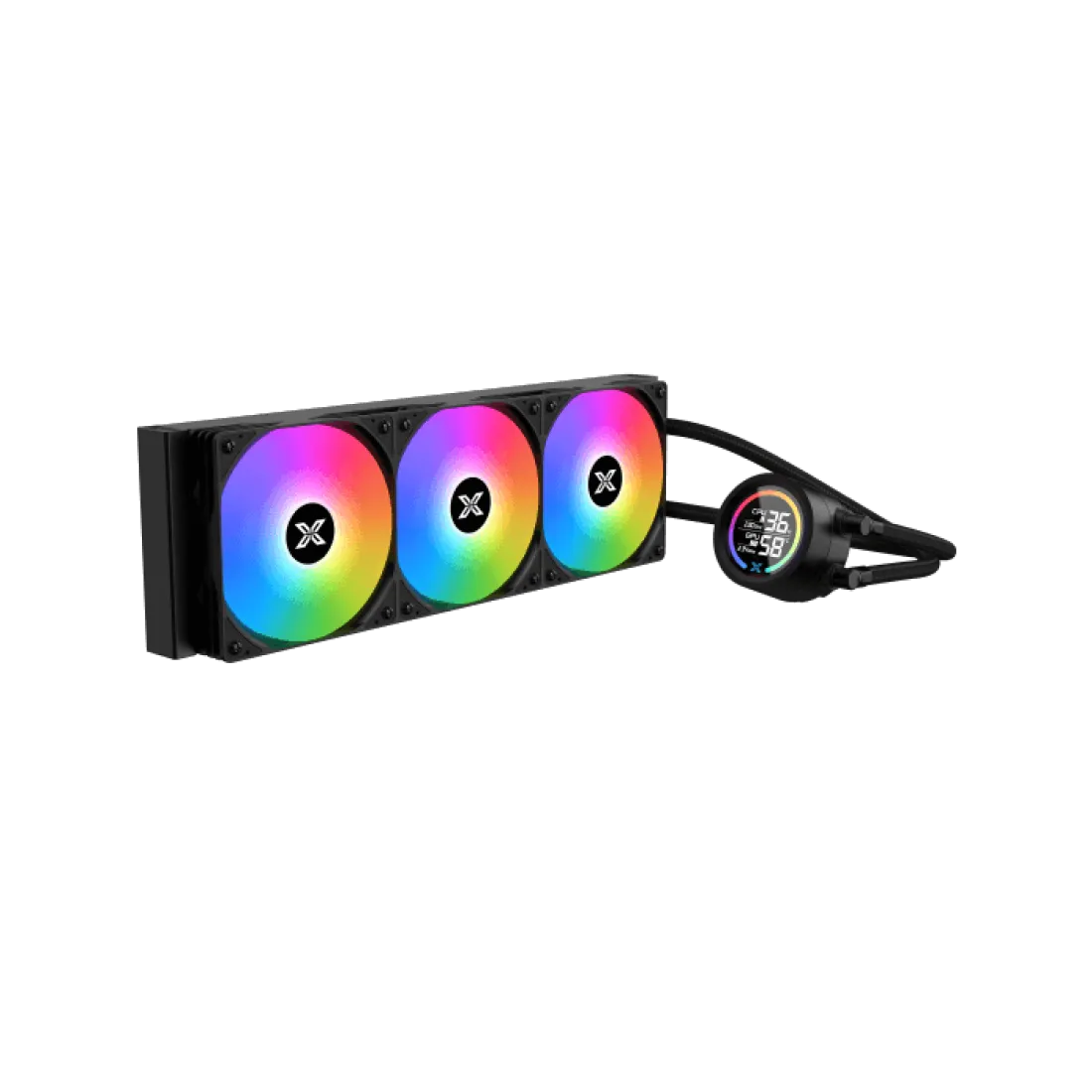 XIGMATEK LK 360 Digital Argb Digital LCD Liquid Cooler Black - AHW Store