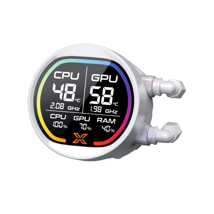 Xigmatek LK Pro 360mm Digital Arctic ARGB 2.7 Smart Digital LCD White AIO Liquid CPU Cooler - AHW Store