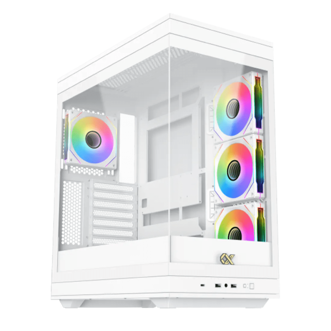 Xigmatek Meta Arctic Super Tower Case 4 Fan ARGB White - AHW Store