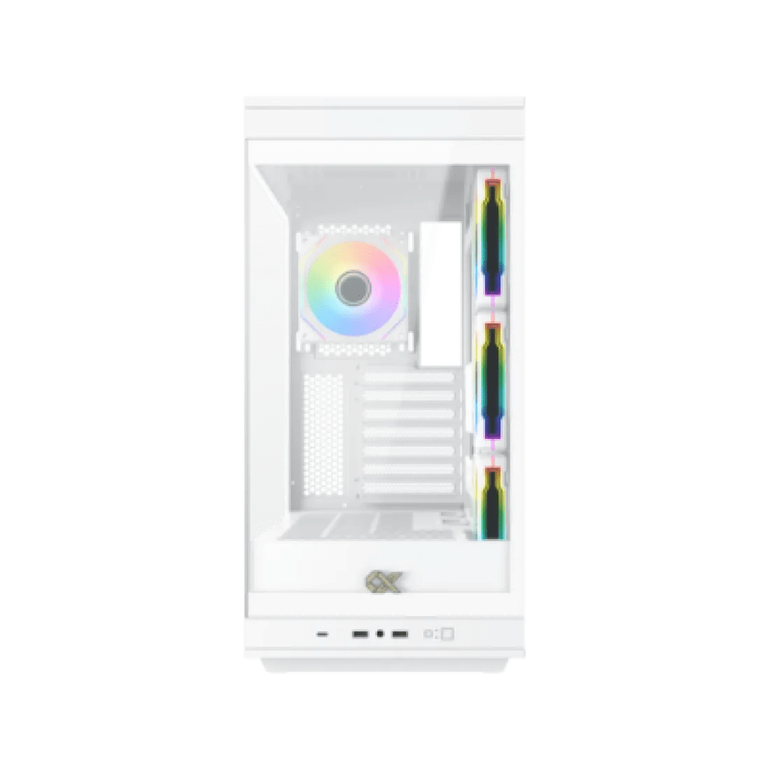 Xigmatek Meta Arctic Super Tower Case 4 Fan ARGB White - AHW Store