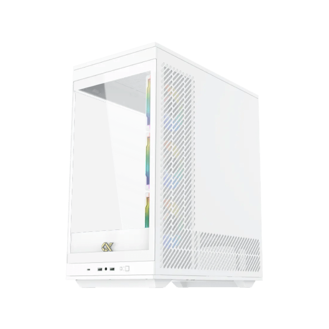 Xigmatek Meta Arctic Super Tower Case 4 Fan ARGB White - AHW Store
