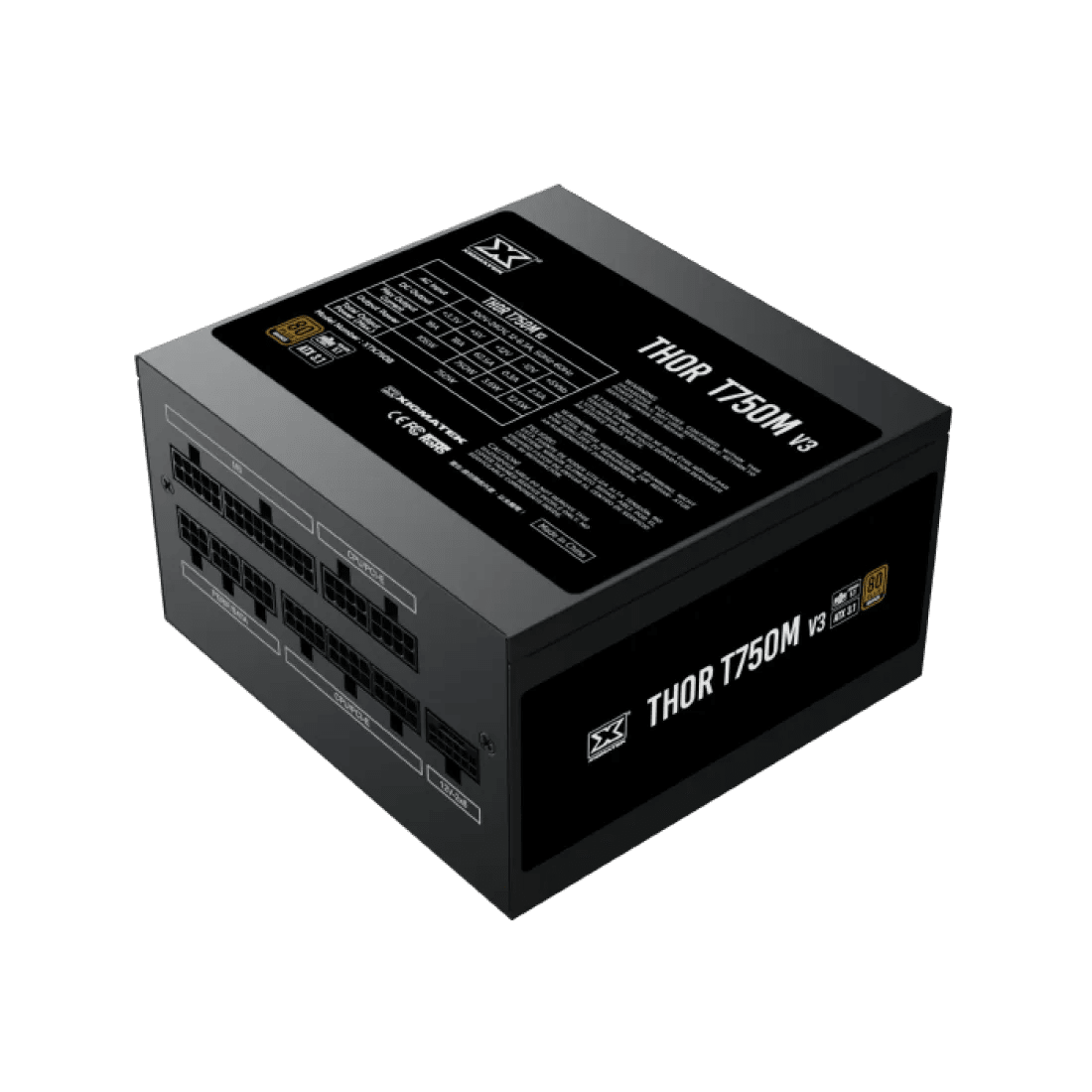 Xigmatek Thor T750M V3 750W 80+ Bronze ATX 3.1 PCI E 5.1 Full Modular Power Supply - AHW Store