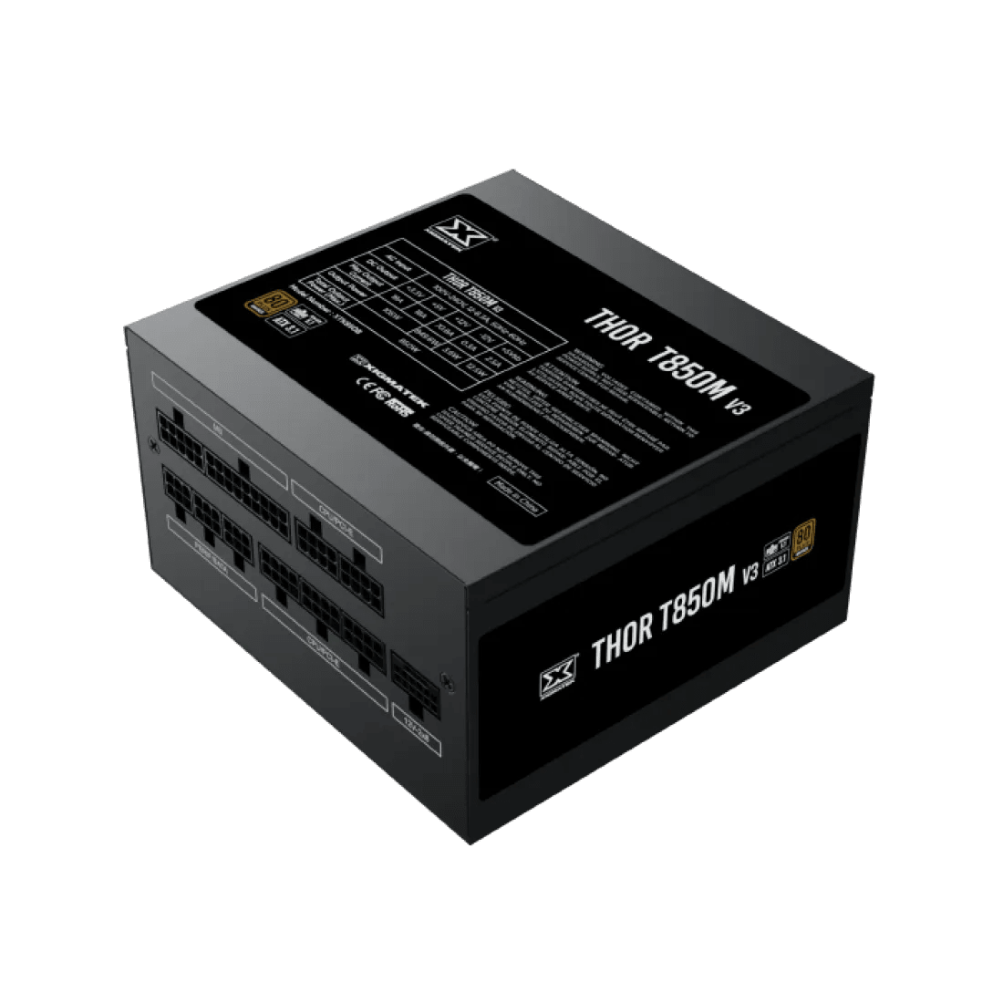 Xigmatek Thor T850M V3 850W 80+ Bronze ATX 3.1 PCI - E 5.0 Full Modular Power Supply - AHW Store