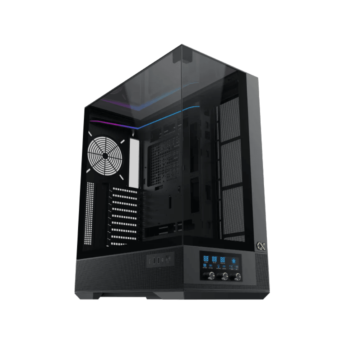 Xigmatek Vision Pro Full Tower Case 8 Fan ARGB Black - AHW Store