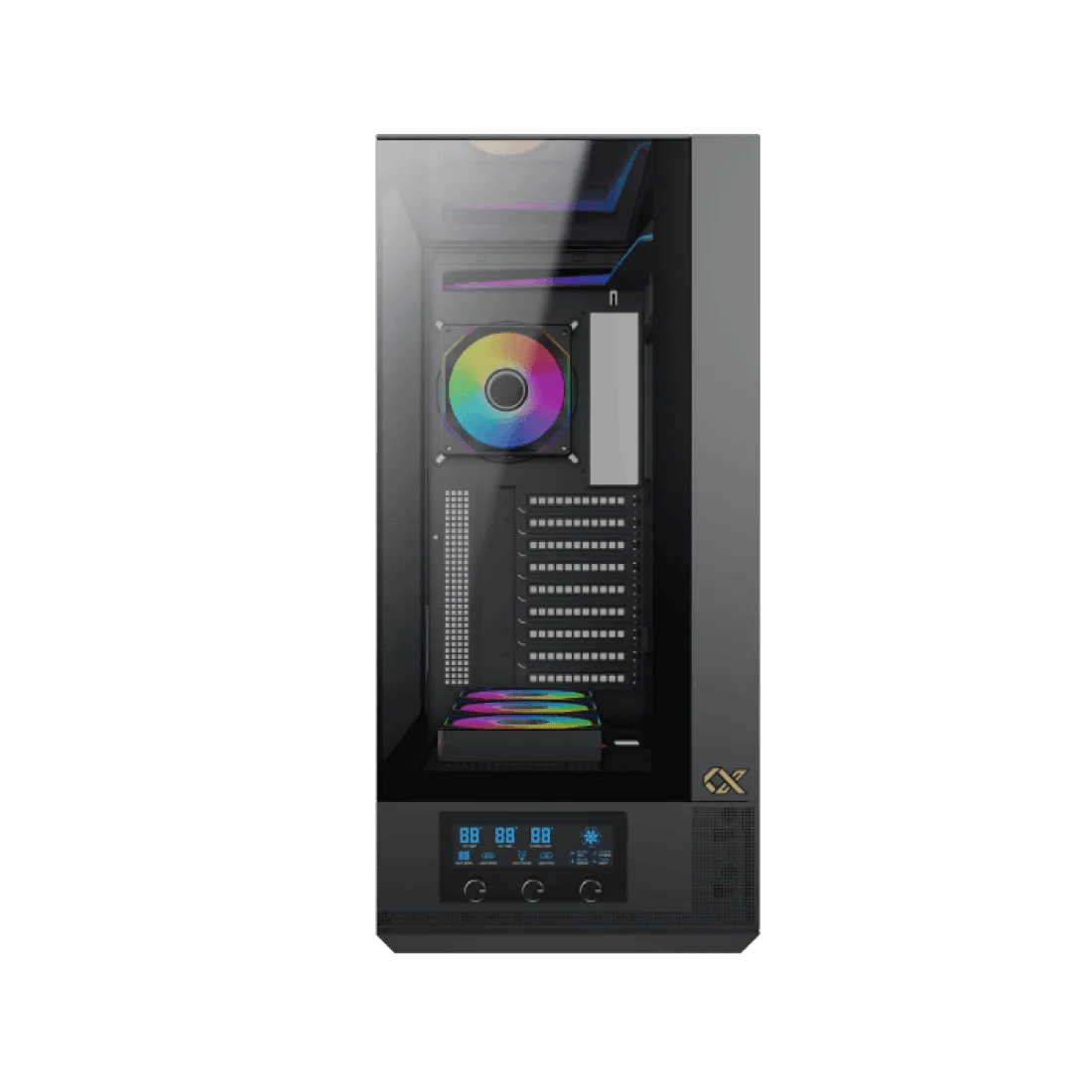 Xigmatek Vision Pro Full Tower Case 8 Fan ARGB Black - AHW Store