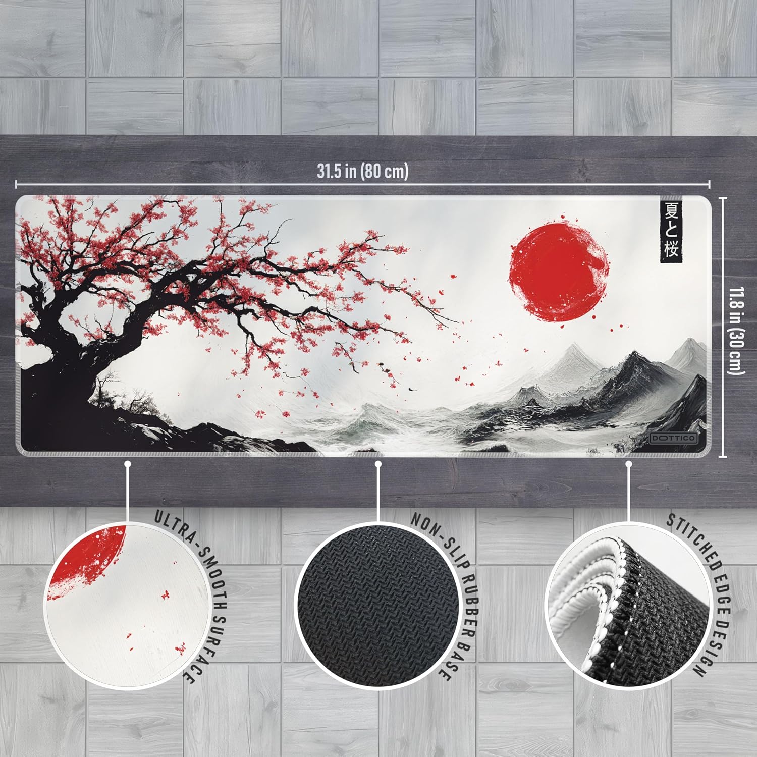 XL Sakura Cherry Blossom Gaming Mouse Pad - AHW Store