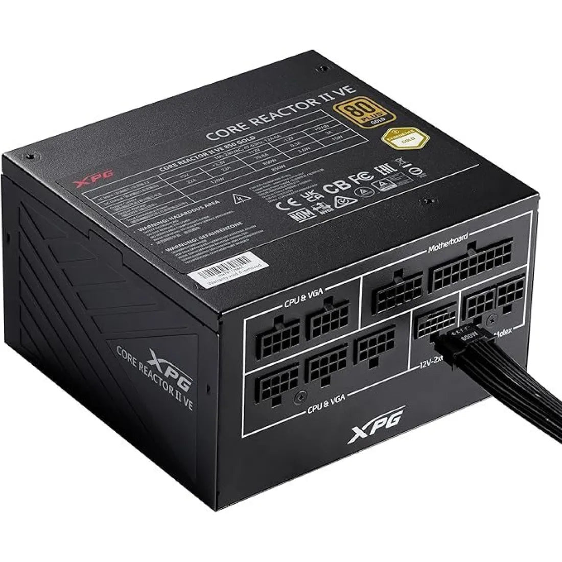 XPG Core Reactor II VE 750W 80 Plus Gold ATX 3.1 Fully Modular Power Supply - AHW Store