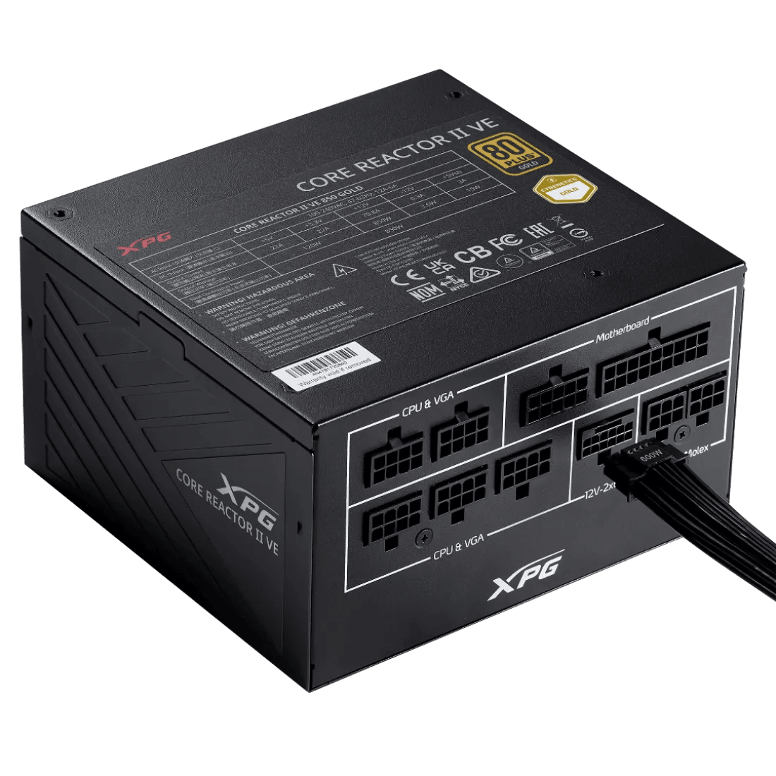 XPG Core Reactor II VE 850W 80 Plus Gold ATX 3.1 Fully Modular Power Supply - AHW Store