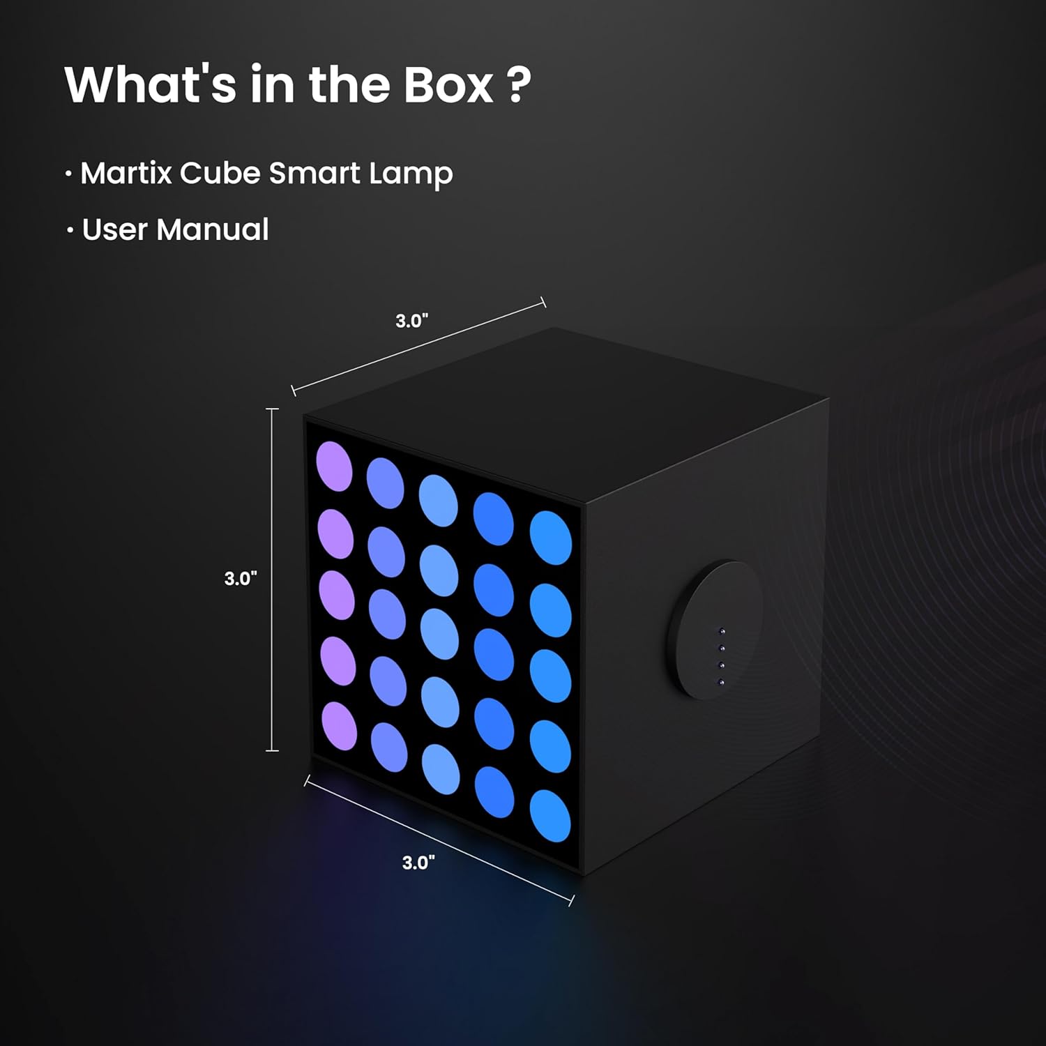 Yeelight Cube Smart Table Lamp Black - AHW Store