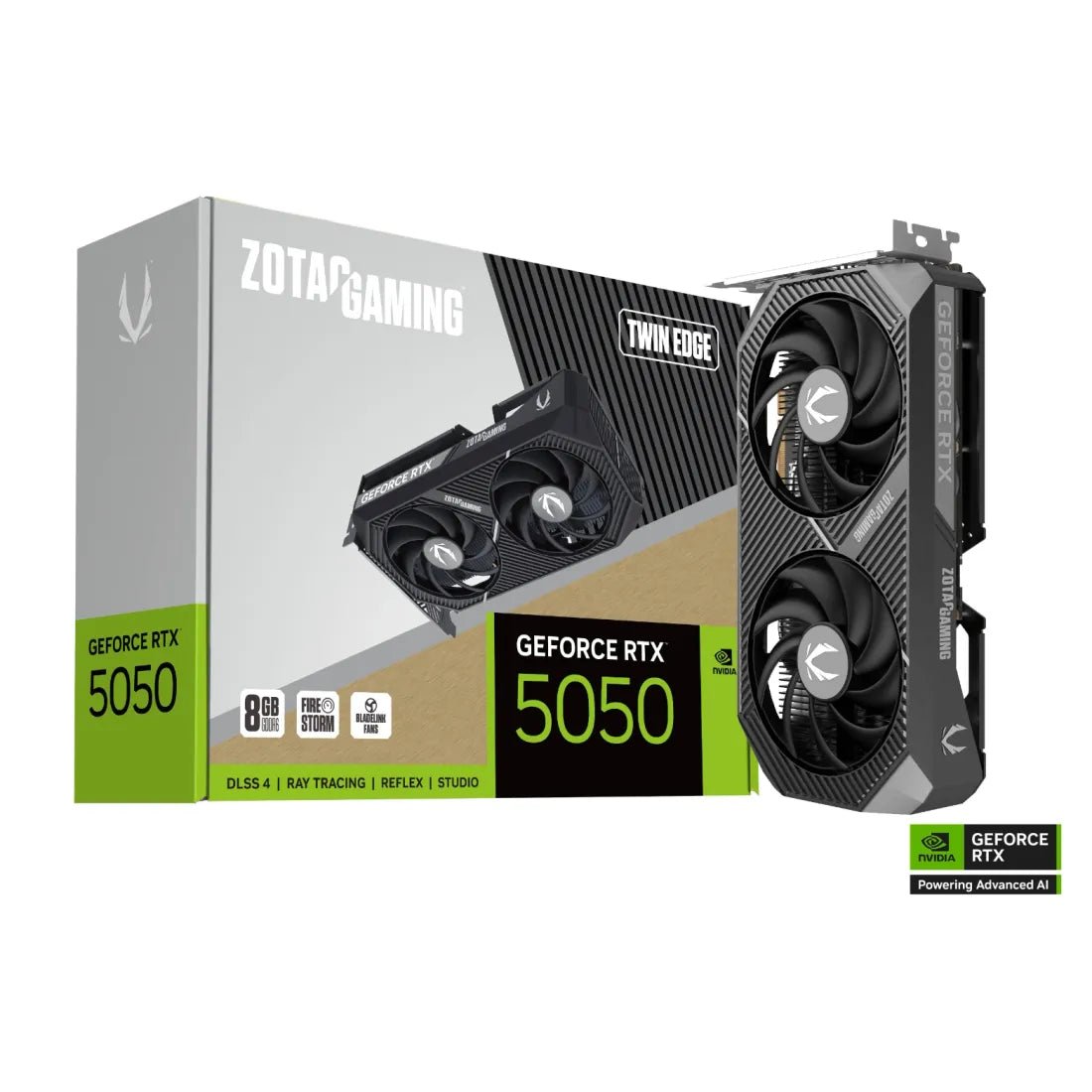 ZOTAC GAMING GeForce RTX 5050 Twin Edge 8GB GDDR6 Graphics Card Black - AHW Store