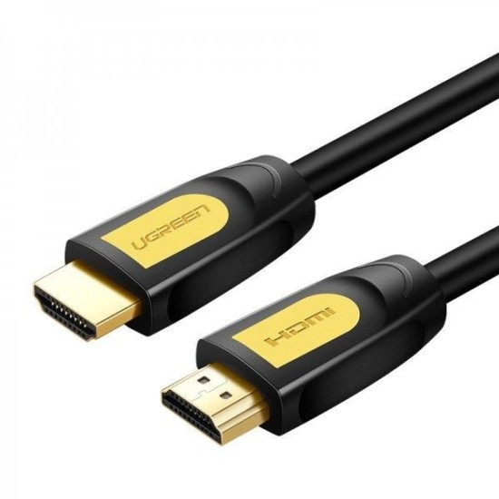 UGREEN HDMI Round Cable 2m -Yellow-Black - 10129