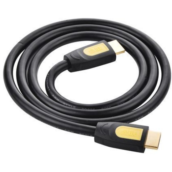 UGREEN HDMI Round Cable 5m -Yellow-Black-10167