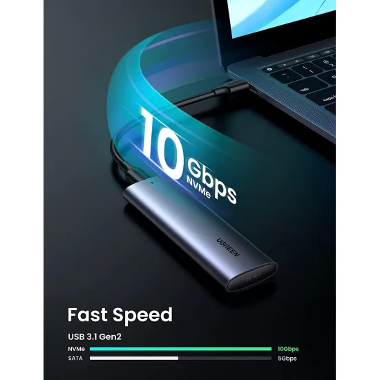 UGREEN USB-C Female to M.2 M-Key 10G Enclosure C TO C Cable 50cm - 10902