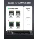 UGREEN USB-C Female to M.2 M-Key 10G Enclosure C TO C Cable 50cm - 10902