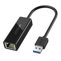 UGREEN USB 3.0 to RJ45 Gigabit Ethernet Adapter (Black) - 20256