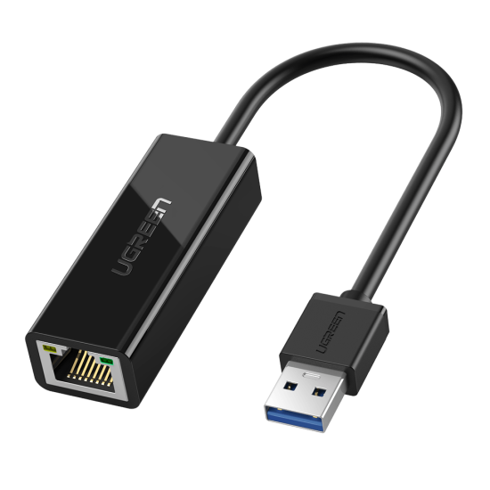 UGREEN USB 3.0 to RJ45 Gigabit Ethernet Adapter (Black) - 20256