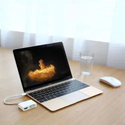 UGREEN USB Type C to HDMI + VGA Converter White -30843