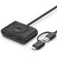 UGREEN USB 3.0 Hub with USB-C Port 1m (Black) - 40850