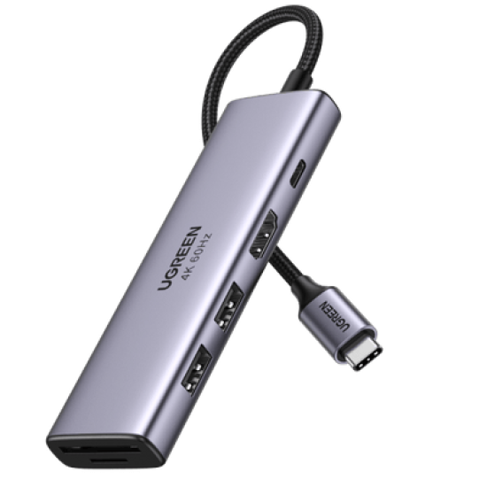 UGREEN USB Type C to HDMI + USB 3.0*3 + PD Power Converter - 50209