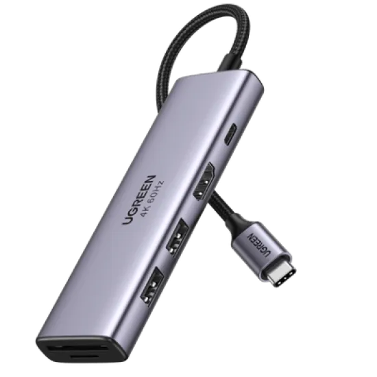 UGREEN USB Type C to HDMI + USB 3.0*3 + PD Power Converter - 50209