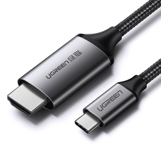 UGREEN USB-C to HDMI Male to Male Cable Aluminum Shell 1.5m (Gray Black)- 50570