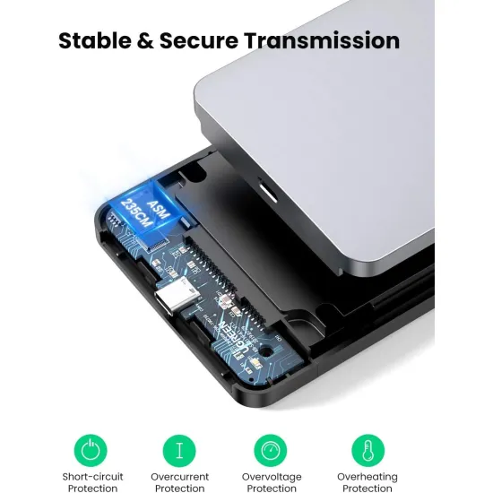 UGREEN 2.5-Inch SATA External Hard Drive Enclosure 70498