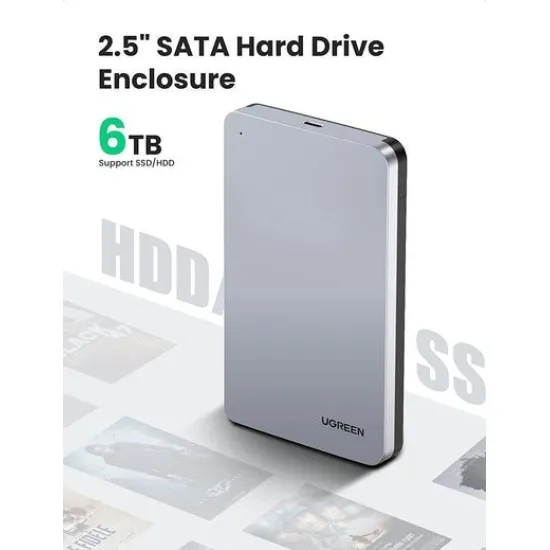 UGREEN 2.5-Inch SATA External Hard Drive Enclosure - 70499