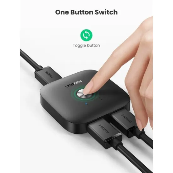 UGREEN HDMI Switcher 2 In 1 Out 4K 60Hz Hub - 80126