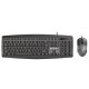 Fantech KM100 Wired Office Combo Keyboard & Mouse Black