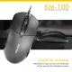 Fantech KM100 Wired Office Combo Keyboard & Mouse Black
