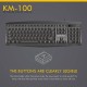 Fantech KM100 Wired Office Combo Keyboard & Mouse Black
