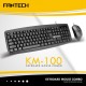 Fantech KM100 Wired Office Combo Keyboard & Mouse Black