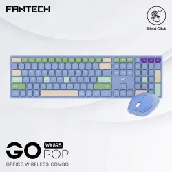 Fantech WK895 Wireless Office Combo Keyboard & Mouse Blue
