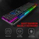 HAVIT KB393L Combo Rainbow Mechanical Keyboard and Mouse RGB - Blue Switches