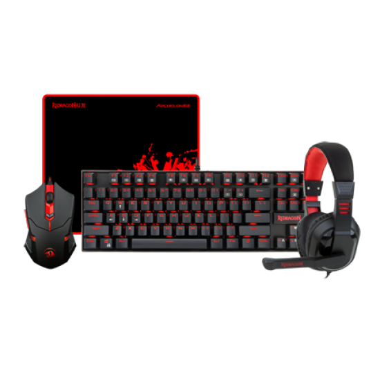 Redragon K552-BB-2 GAMER VALUE SET Combo Keyboard& Mouse& Mouse pad& Headset