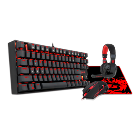 Redragon K552-BB-2 GAMER VALUE SET Combo Keyboard& Mouse& Mouse pad& Headset