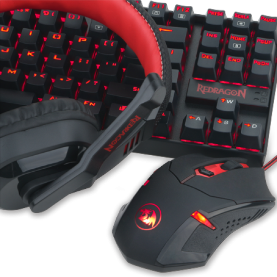 Redragon K552-BB-2 GAMER VALUE SET Combo Keyboard& Mouse& Mouse pad& Headset