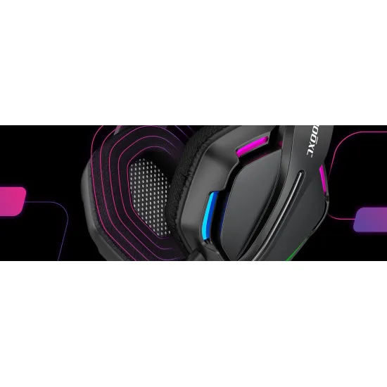 AXGON AX2GHE1 Ergo LED Light Gaming Headset with Noise-canceling microphone