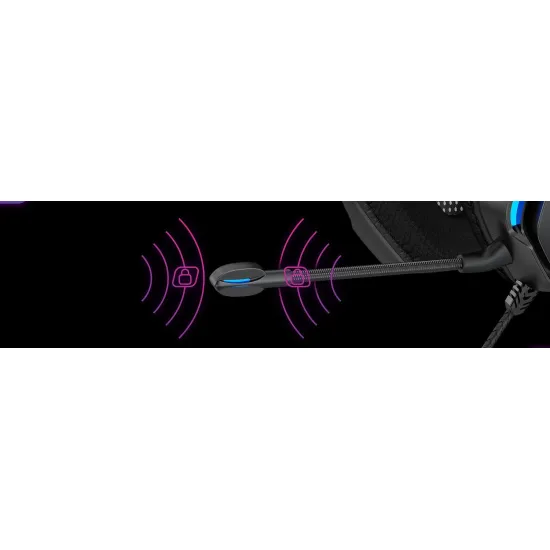 AXGON AX2GHE1 Ergo LED Light Gaming Headset with Noise-canceling microphone