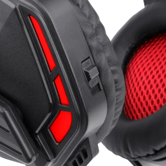 Redragon H220 THEMIS Red LED Stereo Surround-Sound Gaming Headset