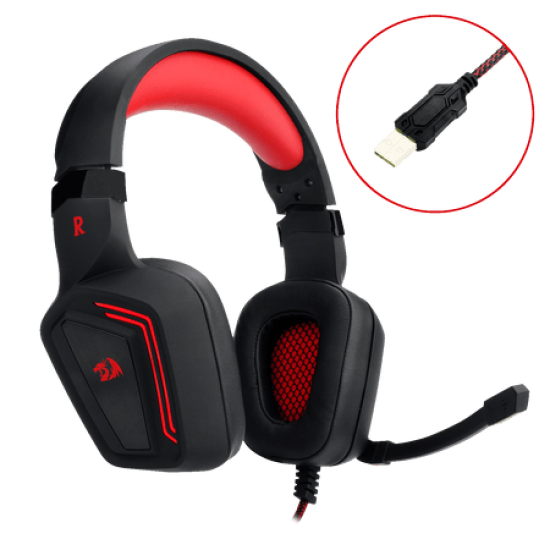 Redragon H310 MUSES LED Light 7.1 Surround-Sound Gaming Headset