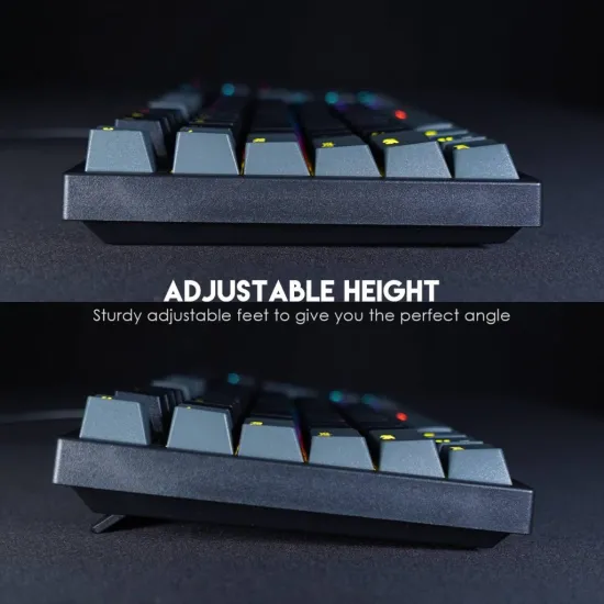 Fantech MK886 RGB Gaming Mechanical Keyboard Black - Blue Switch