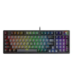 Fantech MK890 Fixed RGB Wired Gaming Keyboard Mechanical Red Switch English Gray